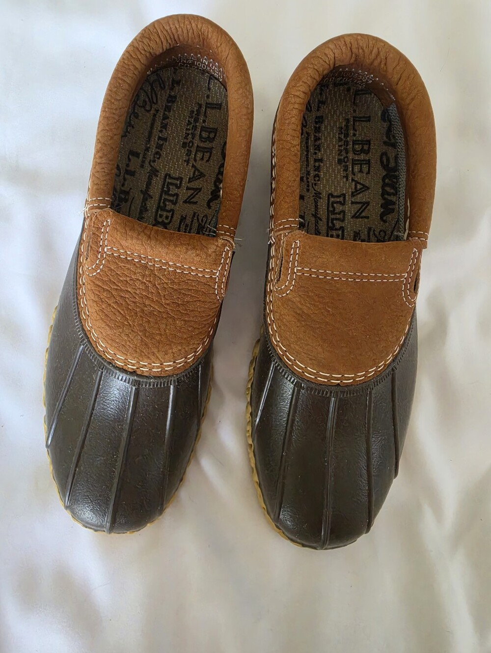 L.L. Bean Slip-On Rubber Mocs Bean Boots Duck Shoes - Women's 8.5